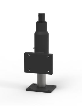BEQUILLE DE LEVAGE SANS ROULETTE A PLATINE 75 MM DE DEBATTEMENT CHARGE 1000 KG