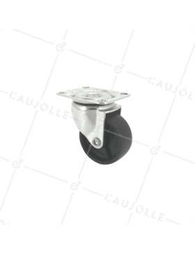 Castor SWIVEL IN ECO POLYPROPYLENE DIAMETER 50MM LOAD 28KG -S11PP 50 • Caujolle