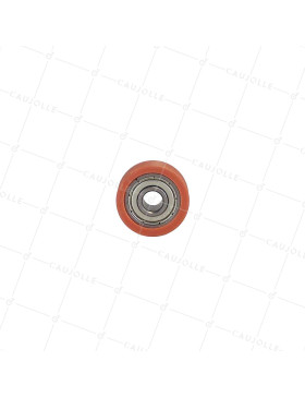 ROUE DE BAIE VITRÉE DIAMÈTRE 22 MM CHARGE 20 KILOS GORGE V ALÉSAGE 6 MM
