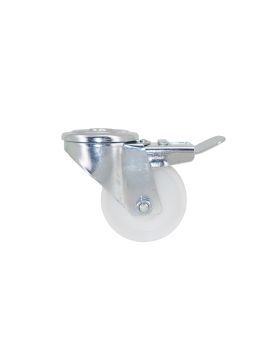 Castor HANDLING WHEEL WITH BRAKE IN POLYPROPYLENE DIAMETER 80 MM LOAD 65 KILOS -S06N 80AF