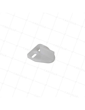 GUIDE POUR PORTE COULISSANTE INFERIEUR EN NYLON AVEC 2 TROUS DE FIXATION • Caujolle