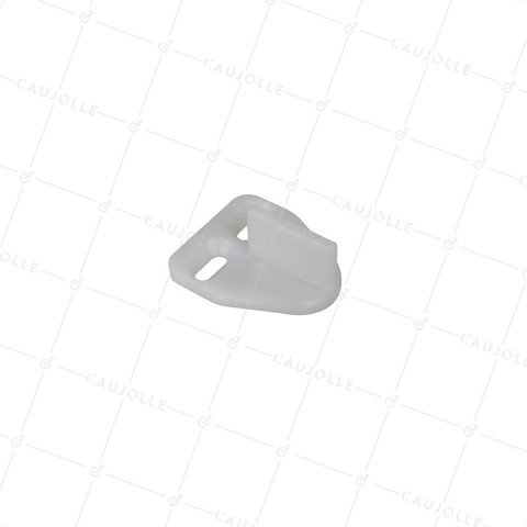 GUIDE POUR PORTE COULISSANTE INFERIEUR EN NYLON AVEC 2 TROUS DE FIXATION • Caujolle