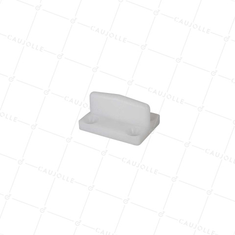 GUIDE POUR PORTE COULISSANTE INFERIEUR EN NYLON AVEC 4 TROUS DE FIXATION • Caujolle