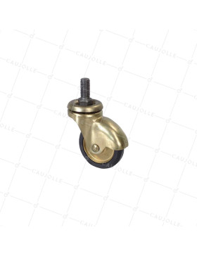 ROULETTE D’AMEUBLEMENT RÉTRO PIVOTANTE TIGE FILETE DIAMÈTRE 40MM - S26TF 40 • Caujolle
