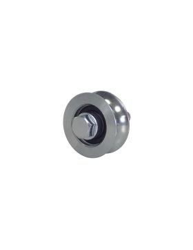 ROUE DE PORTAIL COULISSANT À GORGE RONDE DIAMÈTRE 50 MM POUR RAIL ROND DE 16 MM CHARGE 250 KG AXE 10 MM - GAGR 50LGR16