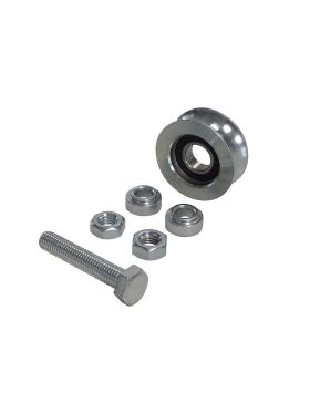 ROUE DE PORTAIL COULISSANT À GORGE RONDE DIAMÈTRE 50 MM POUR RAIL ROND DE 16 MM CHARGE 250 KG AXE 10 MM - GAGR 50LGR16