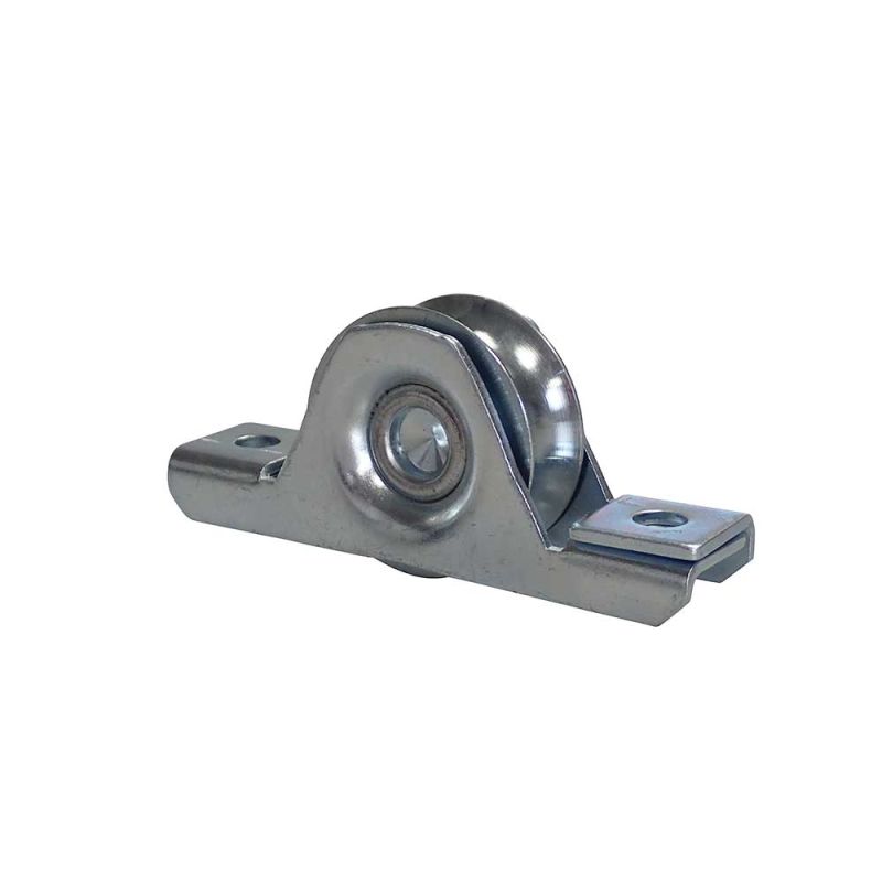 ROUE DE PORTAIL À ENCASTRER À GORGE RONDE DIAMÈTRE 50 MM POUR RAIL ROND DE 15 MM CHARGE 100 KG - MTSPE GR50 GR 16