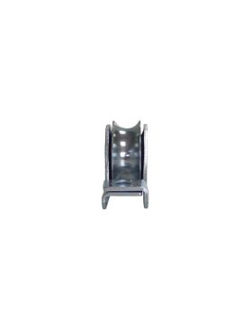 ROUE DE PORTAIL À ENCASTRER À GORGE RONDE DIAMÈTRE 50 MM POUR RAIL ROND DE 15 MM CHARGE 100 KG - MTSPE GR50 GR 16