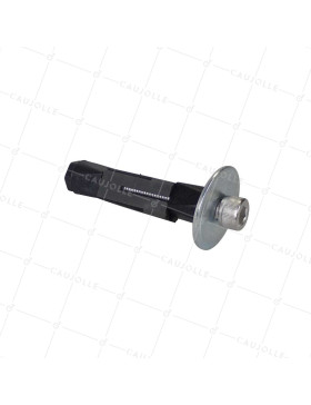 DOUILLE DE FIXATION EXPANSIBLE EN INOX POUR TUBE CARRÉ DE 19 MM à 22 MM INTERIEUR ET ROULETTE A TROU DE 10 à 12 MM - DEX C19-22 INOX • Caujolle