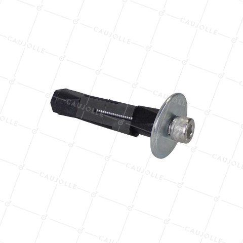 DOUILLE DE FIXATION EXPANSIBLE EN INOX POUR TUBE CARRÉ DE 19 MM à 22 MM INTERIEUR ET ROULETTE A TROU DE 10 à 12 MM - DEX C19-22 INOX • Caujolle
