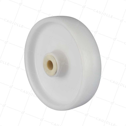ROUE POLYPROPYLENE DIAMETRE 200 MM CHARGE 200 KG POUR AXE DE 20 MM - S2450P 200/49 LM60 L20 • Caujolle