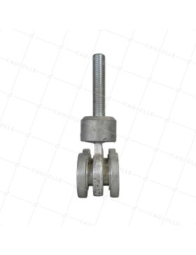 SWIVEL TROLLEY WITH 4 ROLLERS FOR SUSPENDED SLIDING DOOR OF 750KG - LARGE 4 ROLLER SWIVEL TROLLEY