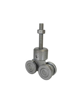 CHARIOT PIVOTANT 4 GALETS POUR PORTE COULISSANTE SUSPENDUE DE 650KG - CHARIOT PIV 4 GAL MOYEN