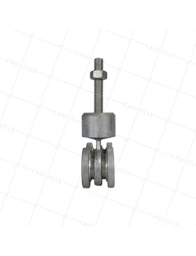 CHARIOT PIVOTANT 4 GALETS POUR PORTE COULISSANTE SUSPENDUE DE 650KG - CHARIOT PIV 4 GAL MOYEN