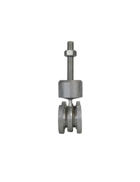 SWIVEL CARRIAGE WITH 4 ROLLERS FOR 650KG SUSPENDED SLIDING DOOR - SWIVEL CARRIAGE 4 ROLLERS MEDIUM