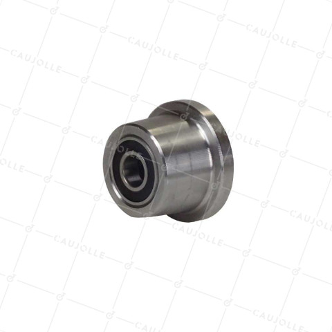 Wheel OF STEEL WAGON WHEEL DIAMETER 55 MM FOR 25 MM RAILS LOAD 160 KG AXLE 16 MM • Caujolle