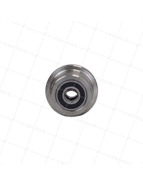 ROUE DE WAGONNET EN ACIER DIAMÈTRE 55 MM POUR RAILS DE 25 MM CHARGE 160 KG AXE 16 MM