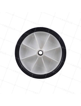 Wheel FOR PVC HANDLING WHITE RIM DIAMETER 200 MM LOAD 100 KG AXLE 20 MM - S2000PVC 200 A20 WHITE