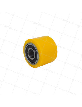 ROUE DE TRANSPALETTE DIAMÈTRE 50 MM CHARGE 130 KG AXE 15 MM BILLES - GTP 50/40 LM40 RB15 • Caujolle