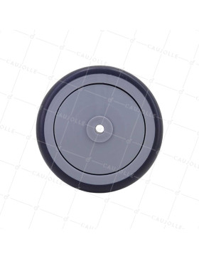 Wheel SILENT RUBBER Bearing BALL BEARING DIAMETER 100 MM LOAD 100 KG SHAFT 8 MM - Wheel GRAY CHU 125/32 LM 40 RB 8