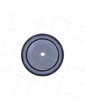 GALET EN CAOUTCHOUC SOUPLE ANTI-USURE ET NON TACHANT DIAMÈTRE 80MM À FIXATION DE 8 MM - GAL S15 80 RB