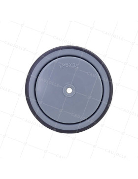Wheel SOFT RUBBER WEAR-RESISTANT AND NON-STAINING WHEEL DIAMETER 125MM WITH 8 MM FIXING - GAL S15 125 RB