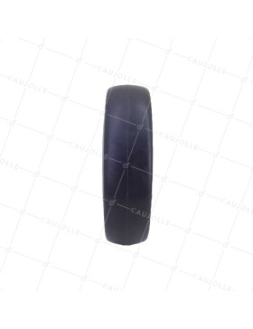 GALET EN CAOUTCHOUC SOUPLE ANTI-USURE ET NON TACHANT DIAMÈTRE 125MM À FIXATION DE 8 MM - GAL S15 125 RB