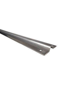 RAIL EN INOX 304 A VISSER POUR ROUE A GORGE RONDE DE 16 MM - GR 16