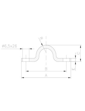 RAIL EN INOX 304 A VISSER POUR ROUE A GORGE RONDE DE 16 MM - GR 16