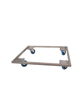 Chariot de transport pour caisses d'élevage Inox 304 Spécial Volailles et Petits Animaux