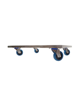 Chariot de transport pour caisses d'élevage Inox 304 Spécial Volailles et Petits Animaux