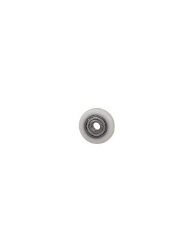 ROUE À PROFIL BOMBÉ POUR PORTE DE PLACARD COULISSANT DIAMÈTRE 22 MM AXE 5 MM CHARGE 25 KG