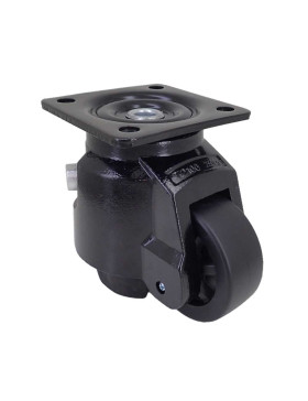 TRANSFORMABLE CASTOR INTO FIXED FOOT FOR REGULAR USE DIAMETER 75 MM LOAD 750 KG - STABILIZER 75 WITH RATCHET
