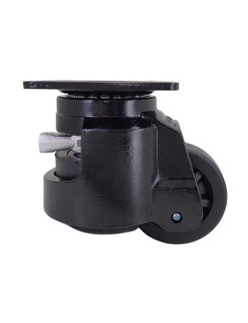 TRANSFORMABLE CASTOR INTO FIXED FOOT FOR REGULAR USE DIAMETER 75 MM LOAD 750 KG - STABILIZER 75 WITH RATCHET