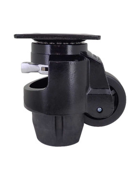 TRANSFORMABLE CASTOR INTO FIXED FOOT FOR REGULAR USE DIAMETER 75 MM LOAD 750 KG - STABILIZER 75 WITH RATCHET