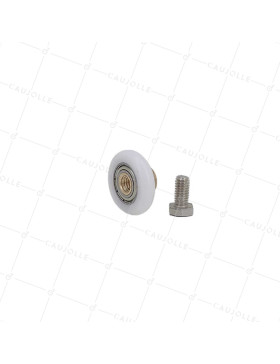 Wheel SHOWER DOOR PULLEY AND THREAD DIAMETER 25x5.5 HUB LENGTH 11 + BOLT M6