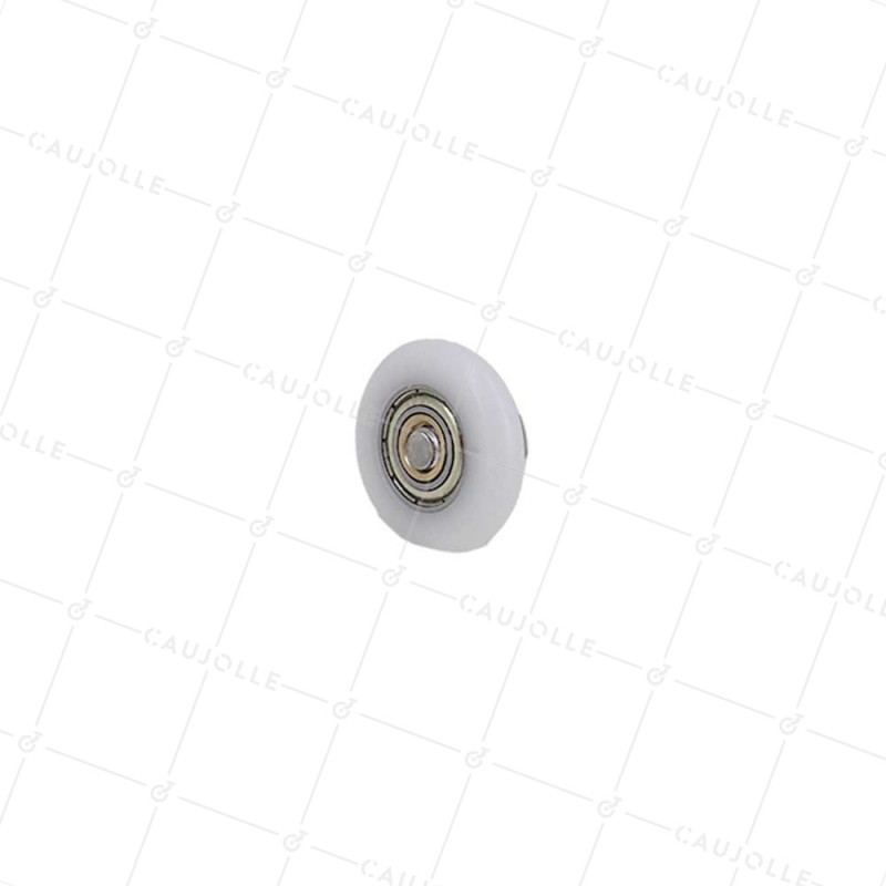 Wheel SHOWER DOOR THREADED SHOULDER DIAM 27/5.5 LM10 M6 + BOLT