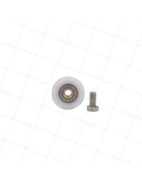 GALET PORTE DE DOUCHE EPAULE FILETE DIAM 27/5.5 LM10 M6 + BOULON