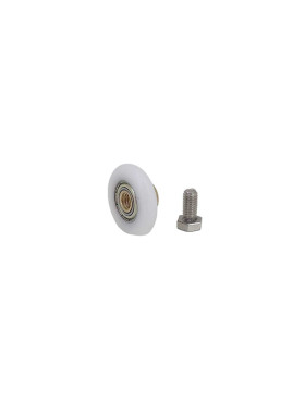 Wheel SHOWER DOOR THREADED SHOULDER DIAM 27/5.5 LM10 M6 + BOLT