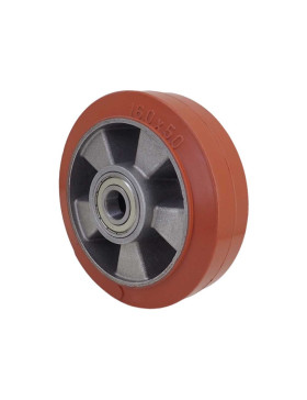 Wheel HIGH TEMPERATURE RUBBER 280°C DIAMETER 160/50 WITH 20MM BALL BEARINGS