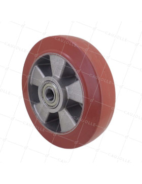 RUBBER ROLLER HIGH TEMPERATURE 280°C DIAMETER 200/50 WITH 20MM BALL BEARINGS • Caujolle