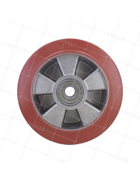 RUBBER ROLLER HIGH TEMPERATURE 280°C DIAMETER 200/50 WITH 20MM BALL BEARINGS