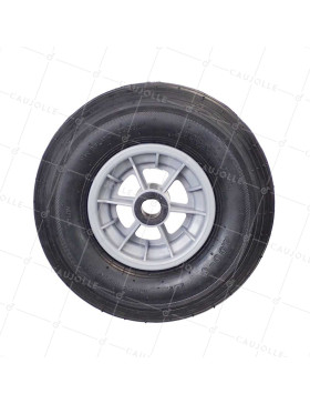 ROUE DE BROUETTE GONFLABLE DIAMÈTRE 325 MM CHARGE 125 KG POUR AXE DE 25 MM - S1006P 6 POUCES L25/74