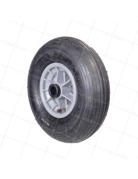ROUE DE BROUETTE GONFLÉ DIAMÈTRE 325 MM CHARGE 125 KG POUR AXE DE 25 MM - S1006P 6 POUCES L25/100 • Caujolle