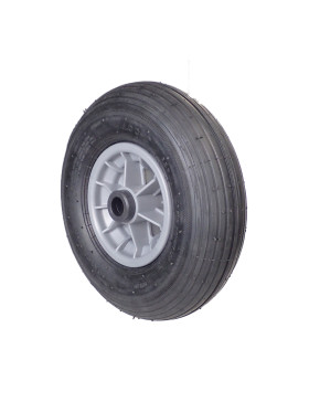 ROUE DE BROUETTE GONFLÉ DIAMÈTRE 325 MM CHARGE 125 KG POUR AXE DE 25 MM - S1006P 6 POUCES R25/100