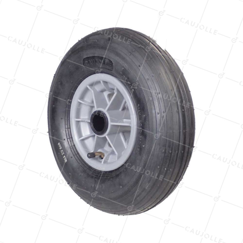 WHEELBARROW WHEEL INFLATED DIAMETER 325 MM LOAD 125 KG FOR AXLE OF 30 MM - S1006P 6 INCHES L30/74