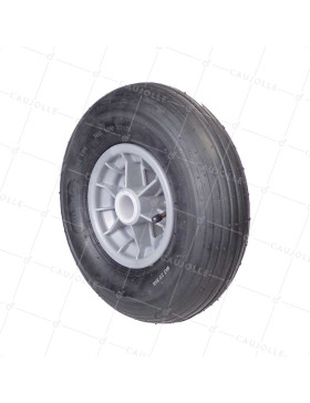 WHEELBARROW WHEEL INFLATED DIAMETER 325 MM LOAD 125 KG FOR 32 MM AXLE - S1006P 6 INCHES L32/74 • Caujolle