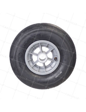 ROUE DE BROUETTE GONFLÉ DIAMÈTRE 325 MM CHARGE 125 KG POUR AXE DE 32 MM - S1006P 6 POUCES L32/74