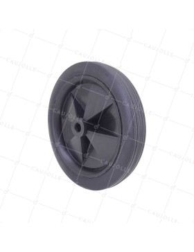 Wheel OF TOY PVC ORANGE DIAMETER 140MM LOAD 30 KG AXLE 10 MM - S7300 • Caujolle