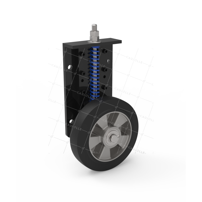 Castor FOR REINFORCED SPRING SLIDING GATE DIAMETER 200 MM LOAD 450KG WITH 100 MM VERTICAL TRAVEL